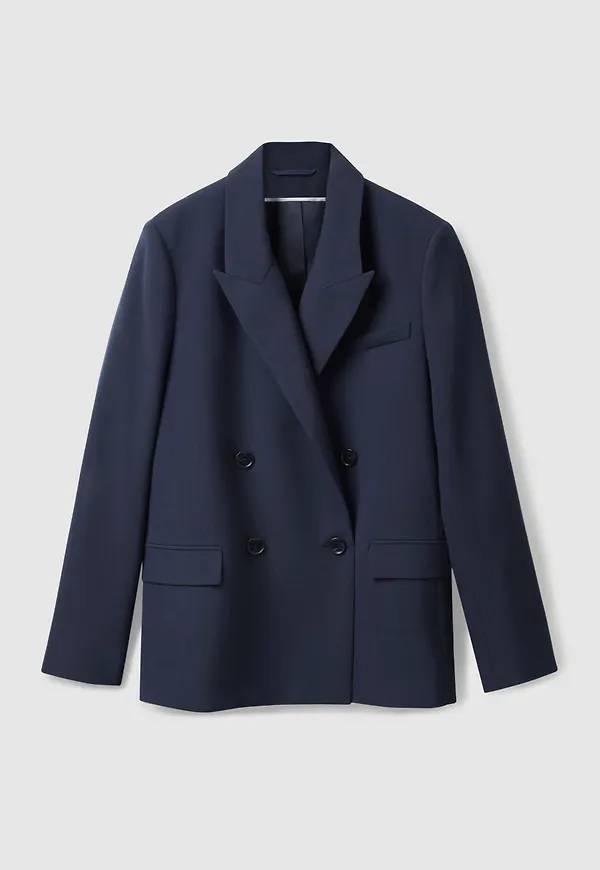 REGULAR-FIT DOUBLE-BREASTED BLAZER