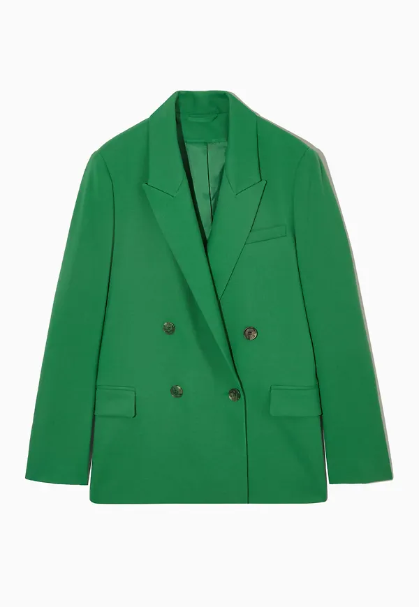 REGULAR-FIT DOUBLE-BREASTED BLAZER