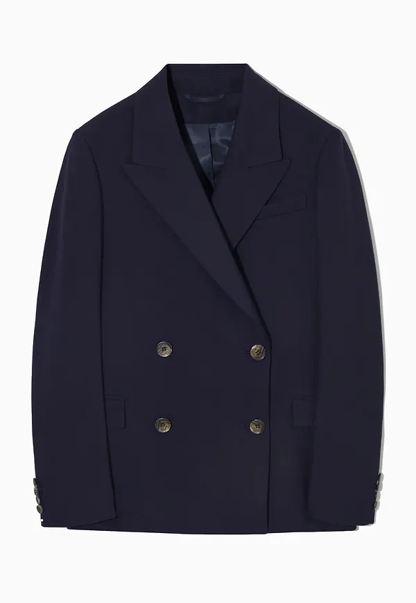 REGULAR-FIT DOUBLE-BREASTED BLAZER