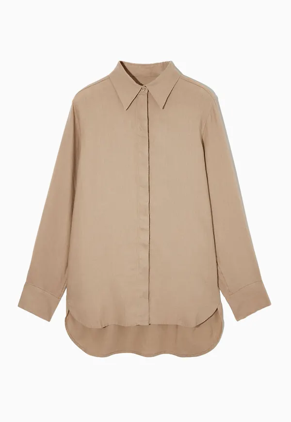 REGULAR-FIT LINEN SHIRT