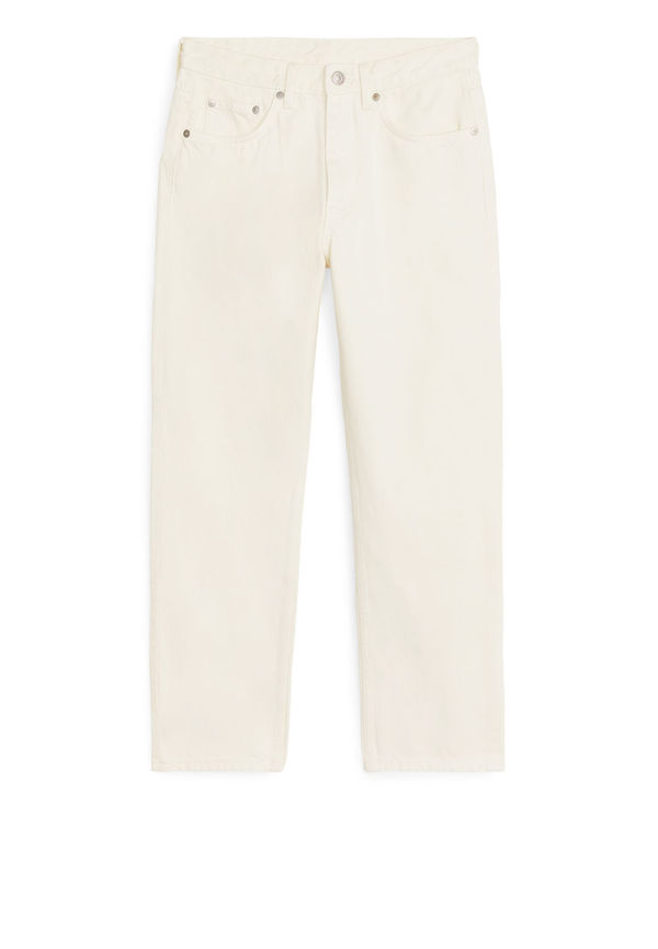REGULAR Cropped Jeans - White