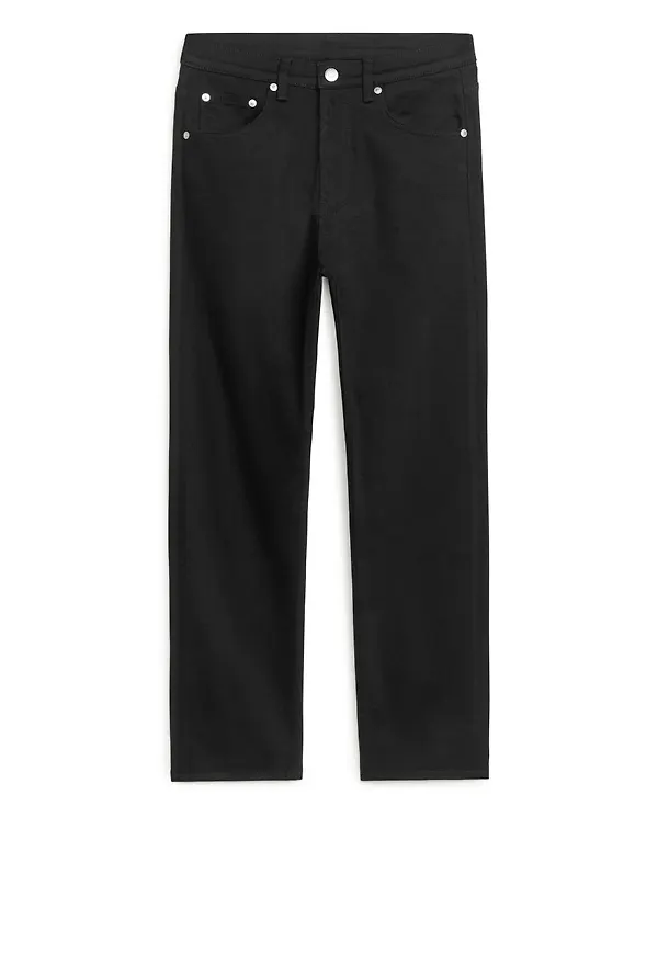 REGULAR CROPPED STRETCH Jeans - Black
