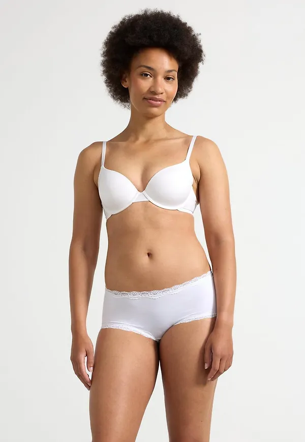 Regular waist trosa med spets