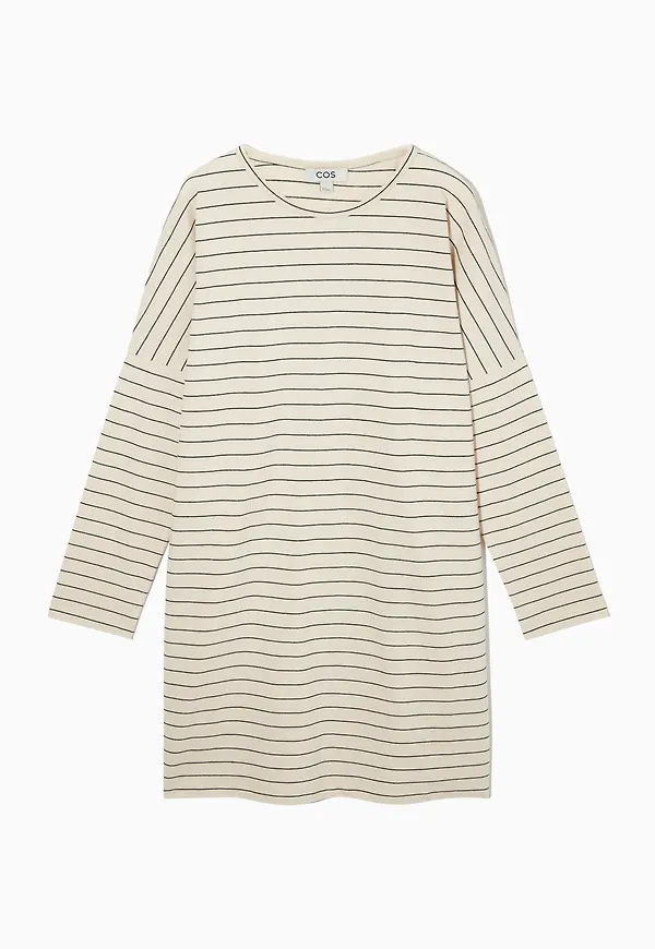 RELAXED-FIT COTTON-BLEND T-SHIRT DRESS