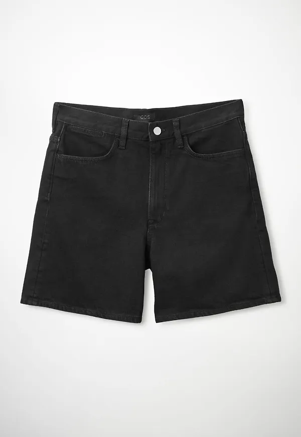 RELAXED-FIT DENIM SHORTS