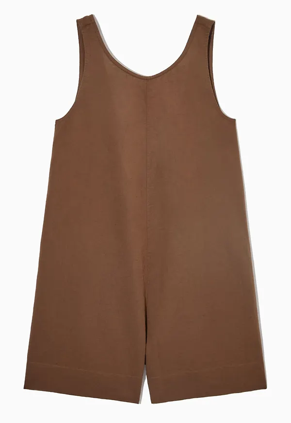 RELAXED-FIT LINEN-BLEND PLAYSUIT