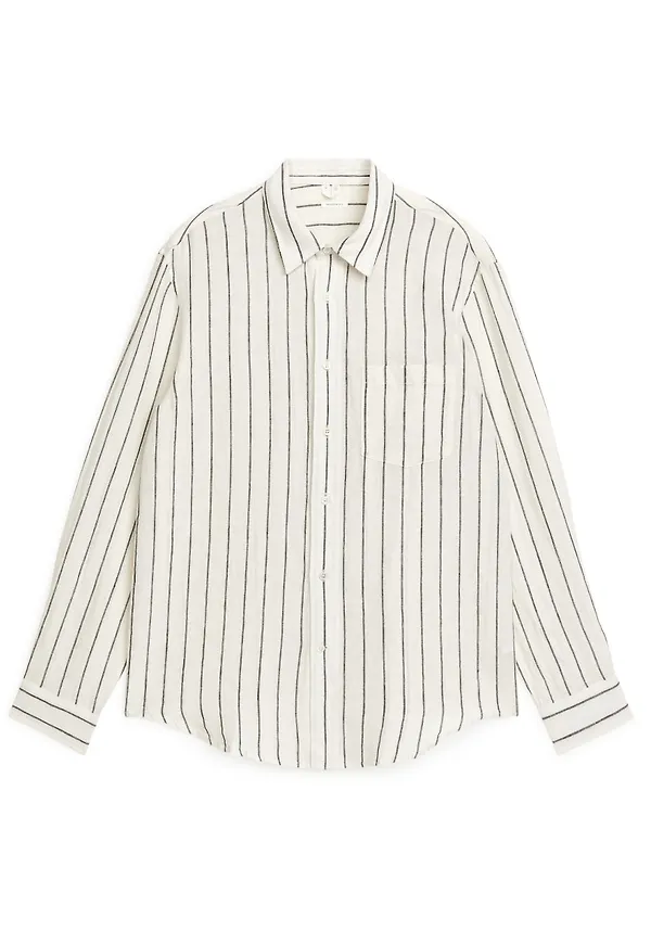 Relaxed-Fit Linen Shirt - White