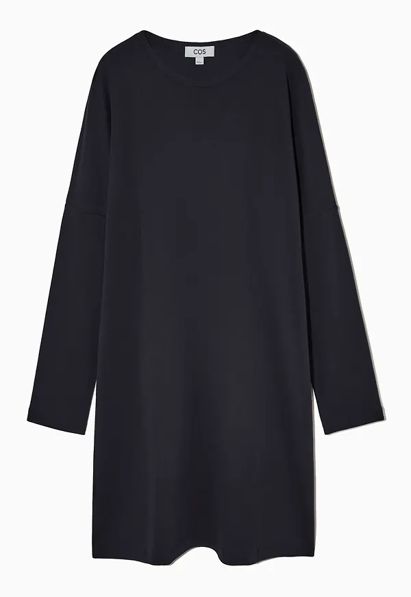 RELAXED-FIT LONG-SLEEVED T-SHIRT DRESS