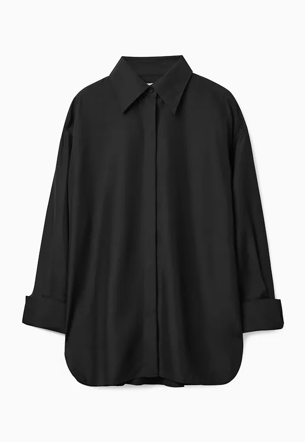 RELAXED-FIT SILK SHIRT