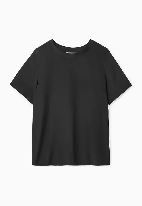 RELAXED-FIT SILK T-SHIRT
