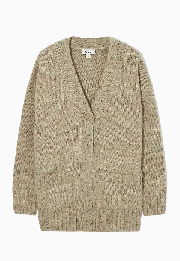RELAXED-FIT WOOL-BLEND CARDIGAN