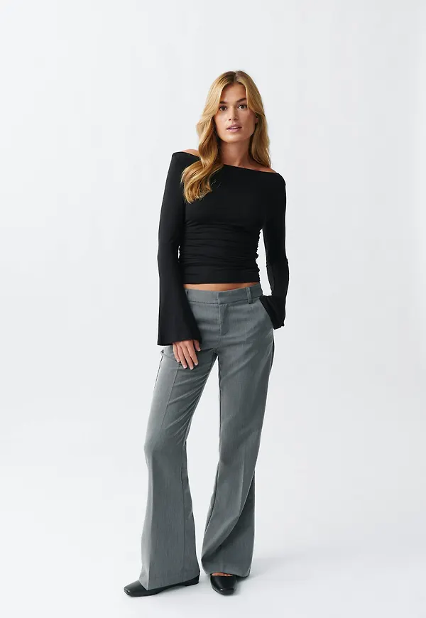 Relaxed bootcut trousers