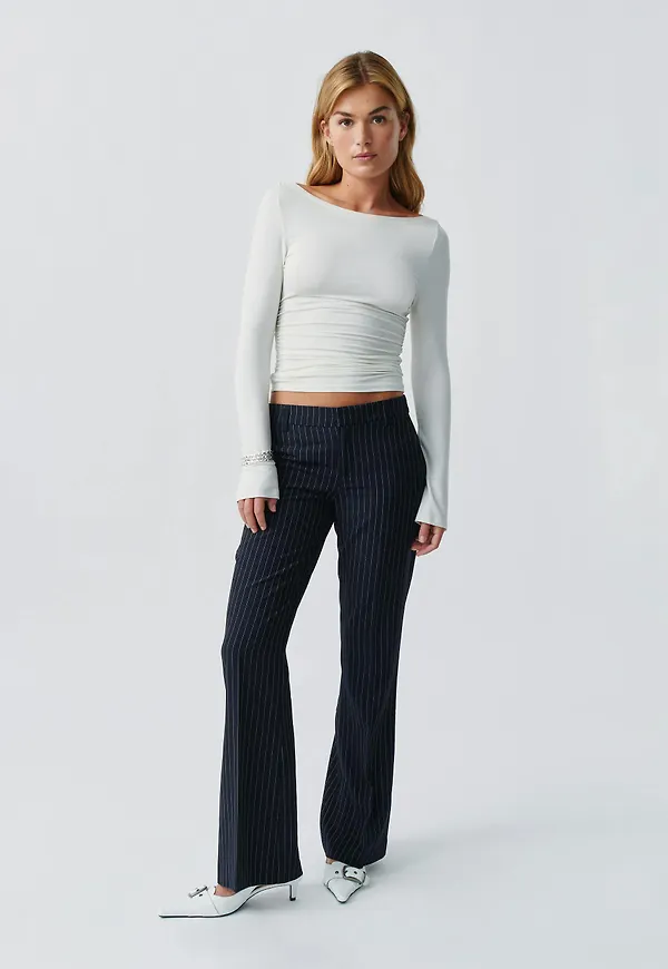 Relaxed bootcut trousers