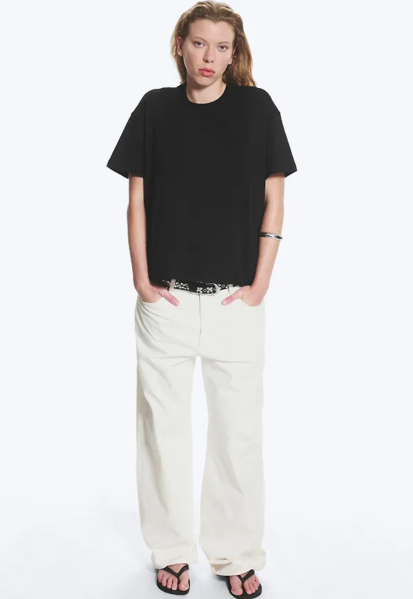 Relaxed Boxy Cotton T-shirt