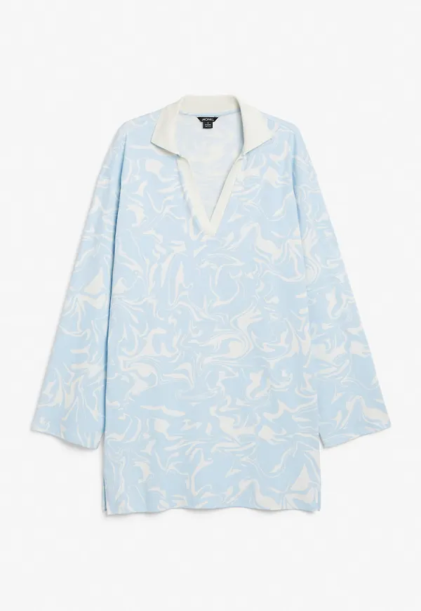Relaxed cotton dress - Green