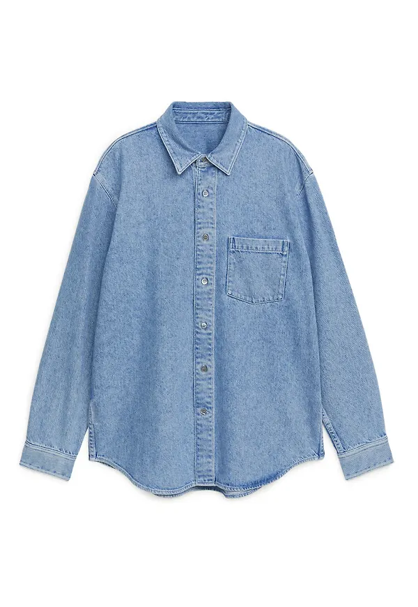 Relaxed Denim Shirt - Blue