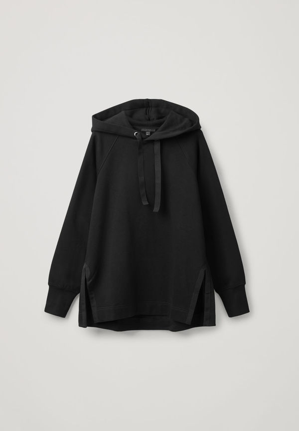 RELAXED HOODIE WITH SIDE SLITS