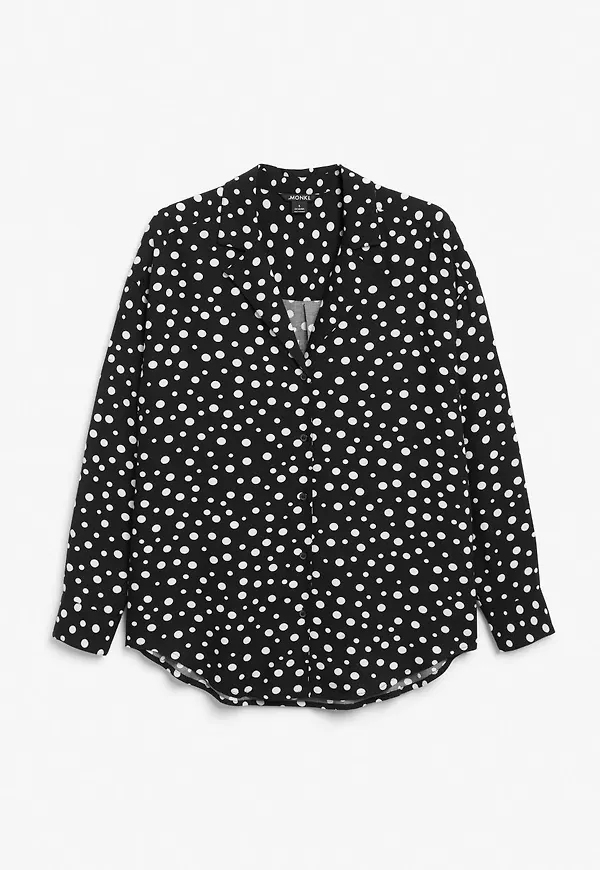 Relaxed lightweight shirt - Black