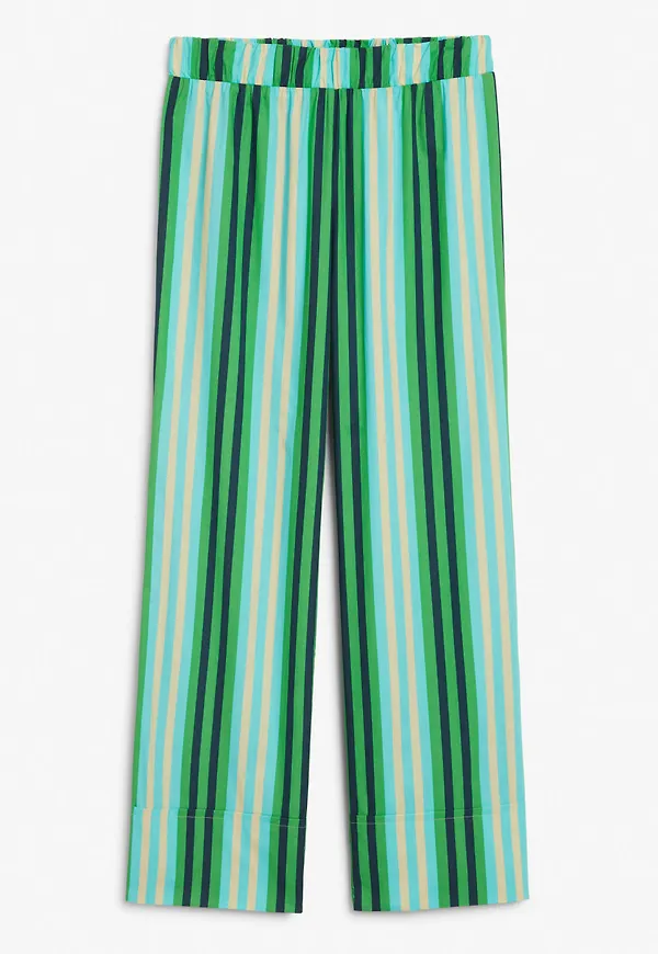 Relaxed lightweight trousers - Turquoise