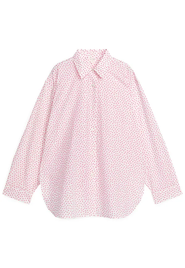 Relaxed Poplin Shirt - Pink