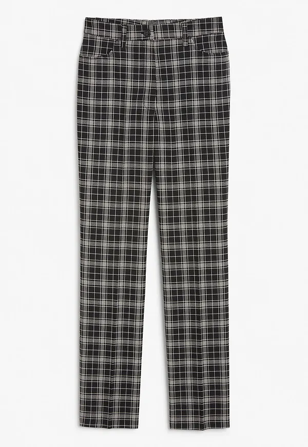 Relaxed straight leg trousers - Black