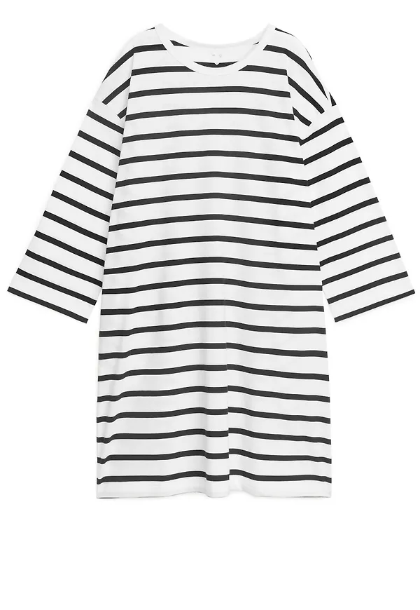Relaxed T-Shirt Dress - White