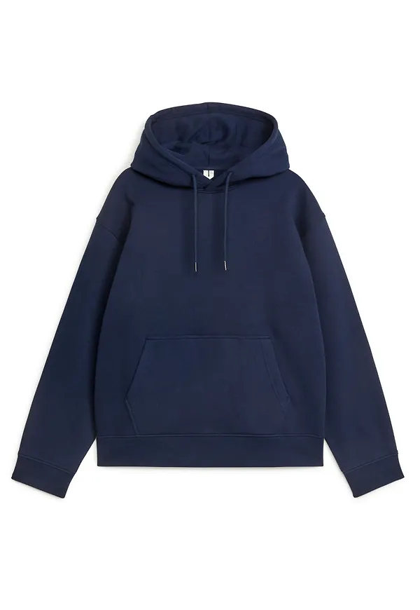 Relaxed Terry Hoodie - Blue