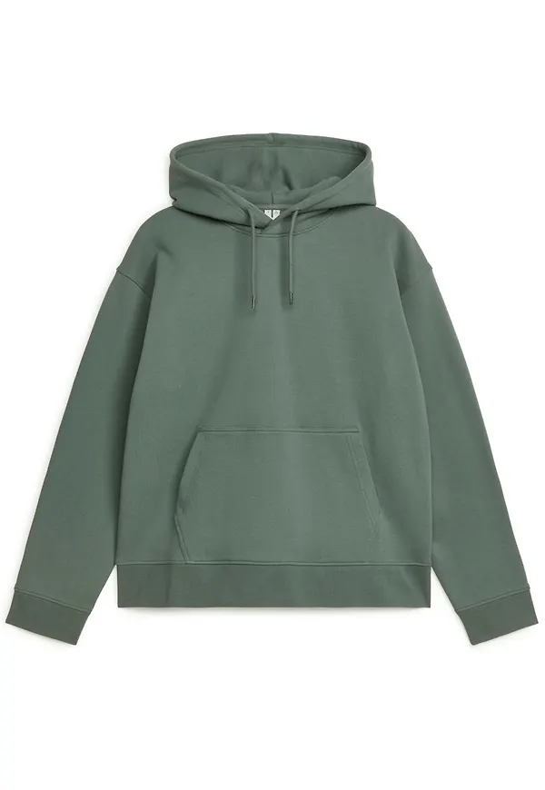 Relaxed Terry Hoodie - Green