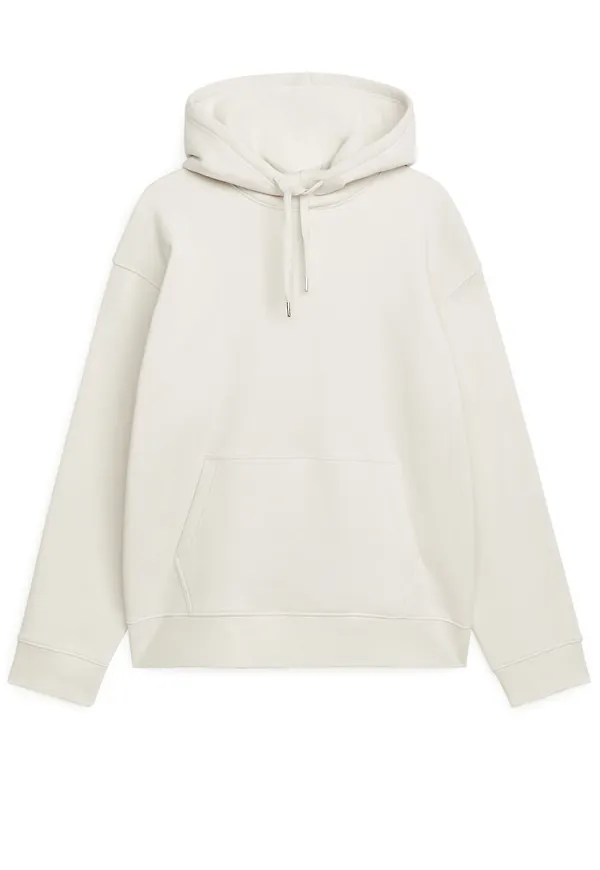 Relaxed Terry Hoodie - Grey