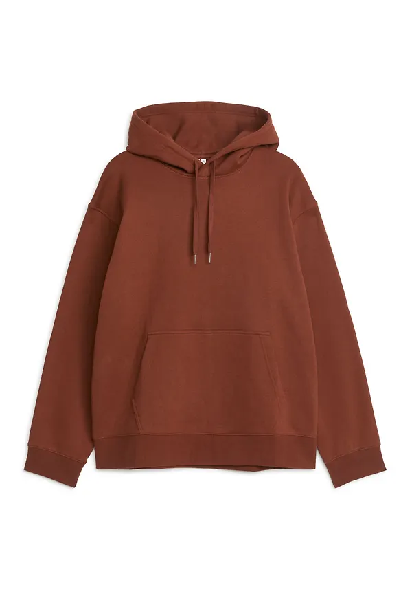 Relaxed Terry Hoodie - Beige