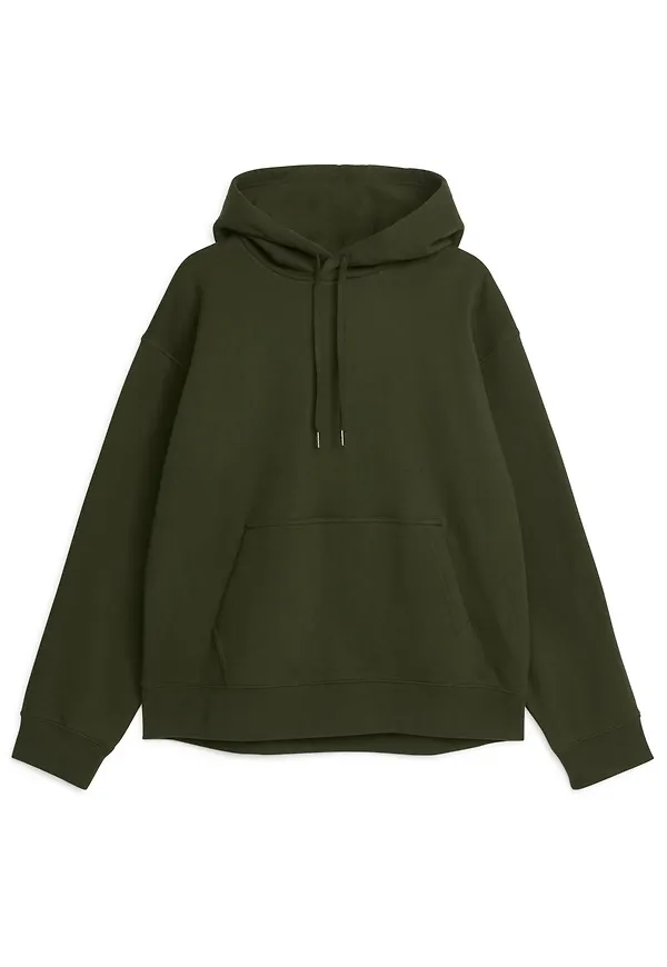Relaxed Terry Hoodie - Green