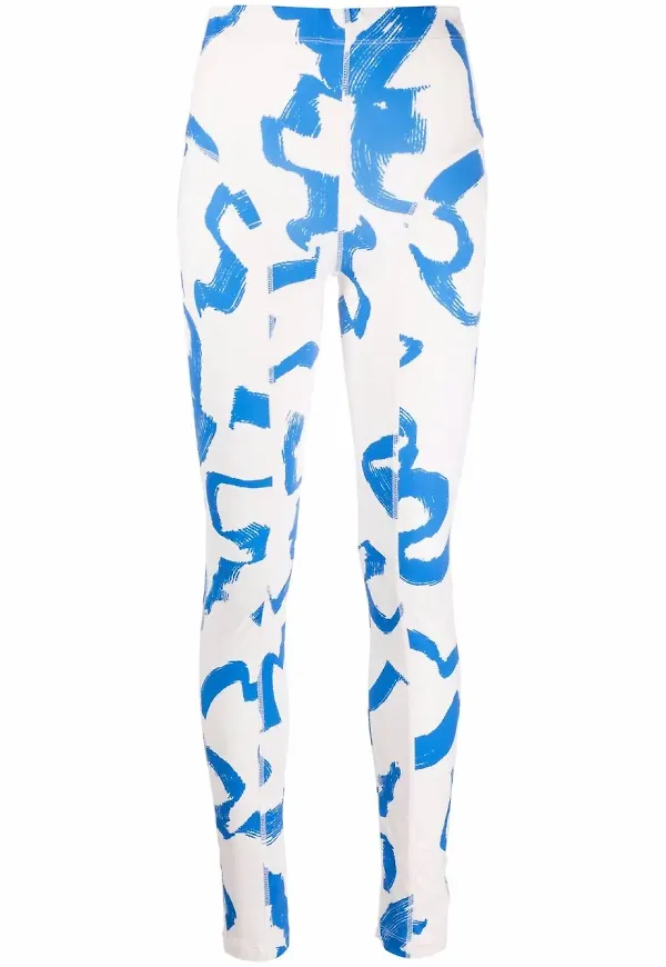 REMAIN leggings med färgstänk - Vit