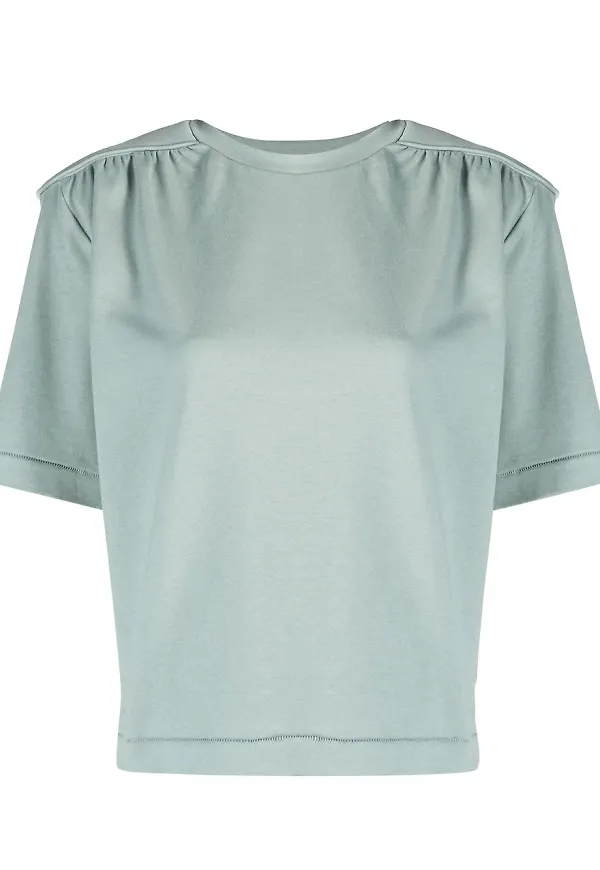 REMAIN t-shirt med rundad hals - Blå