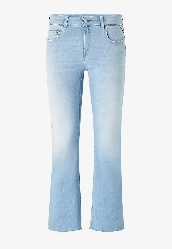 Replay - Jeans Faaby Flare Crop - Blå