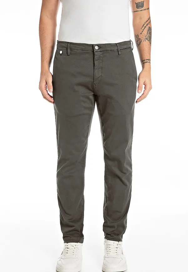 Replay - Chinos Benni Hyperflex - Grå