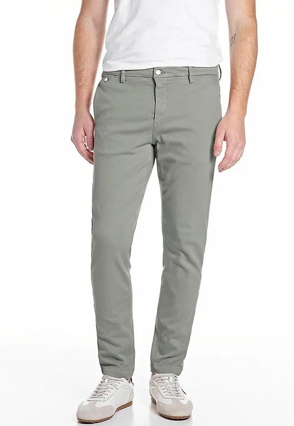 Replay - Chinos Benni Hyperflex - Grön