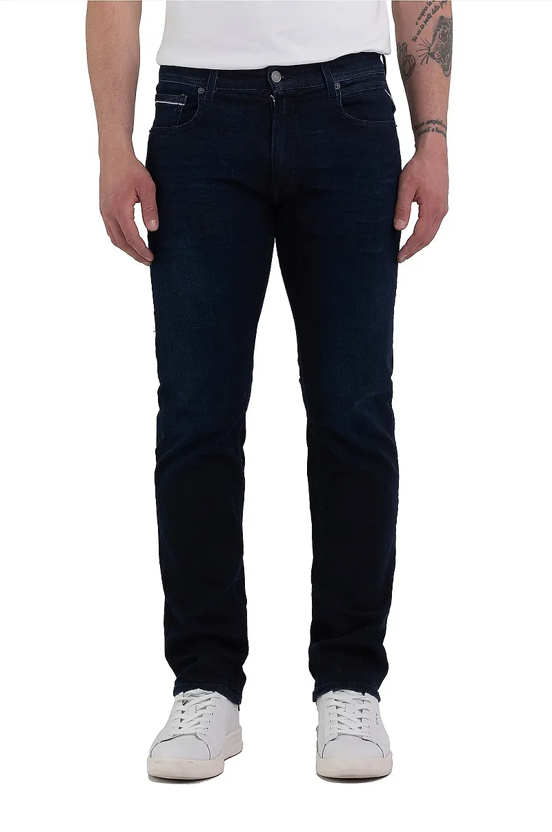Replay - Jeans Grover Straight Fit - Blå