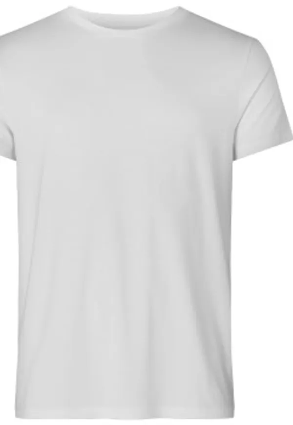 Resteröds Bamboo Crew Neck Vit Small Herr