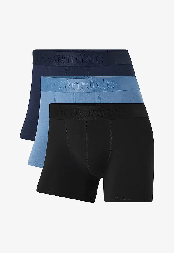 Resteröds - Boxer Bamboo 3-Pack Regular Leg - Blå