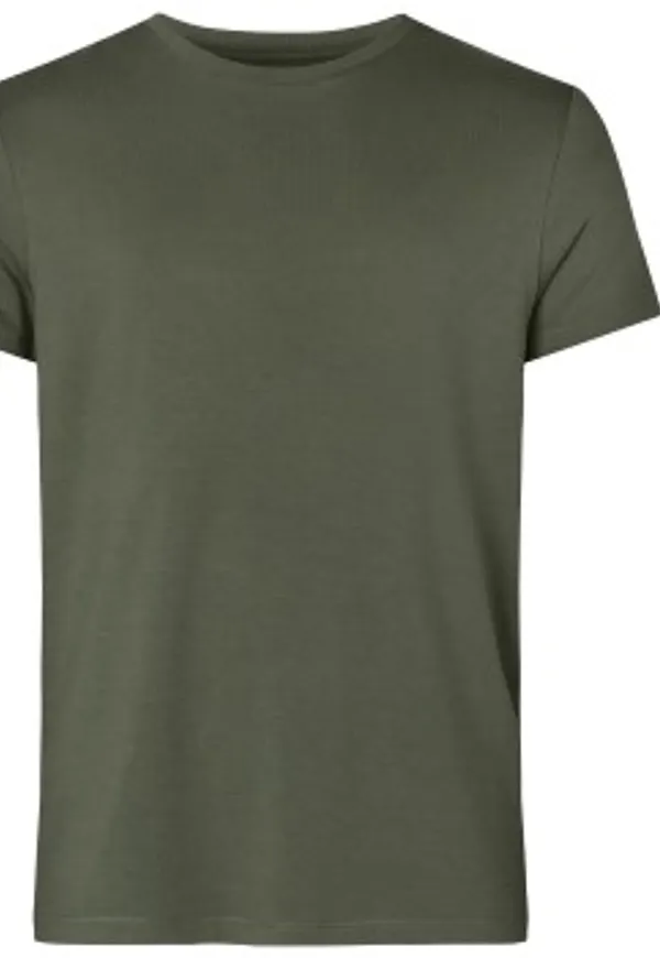 Resteröds Bamboo Crew Neck Mörkgrön Small Herr