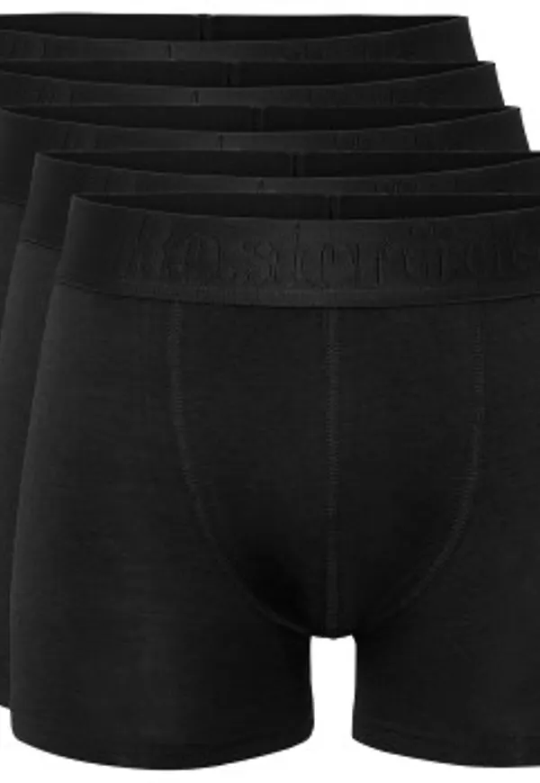 Resteröds Kalsonger 5P Organic Cotton Boxer Svart ekologisk bomull Large Herr