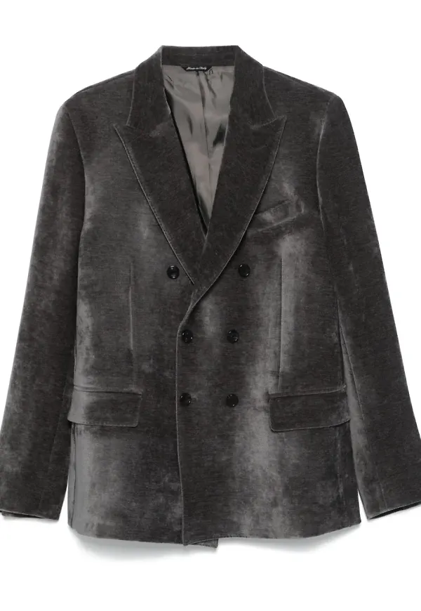 Reveres 1949 blazer i velour - Grå