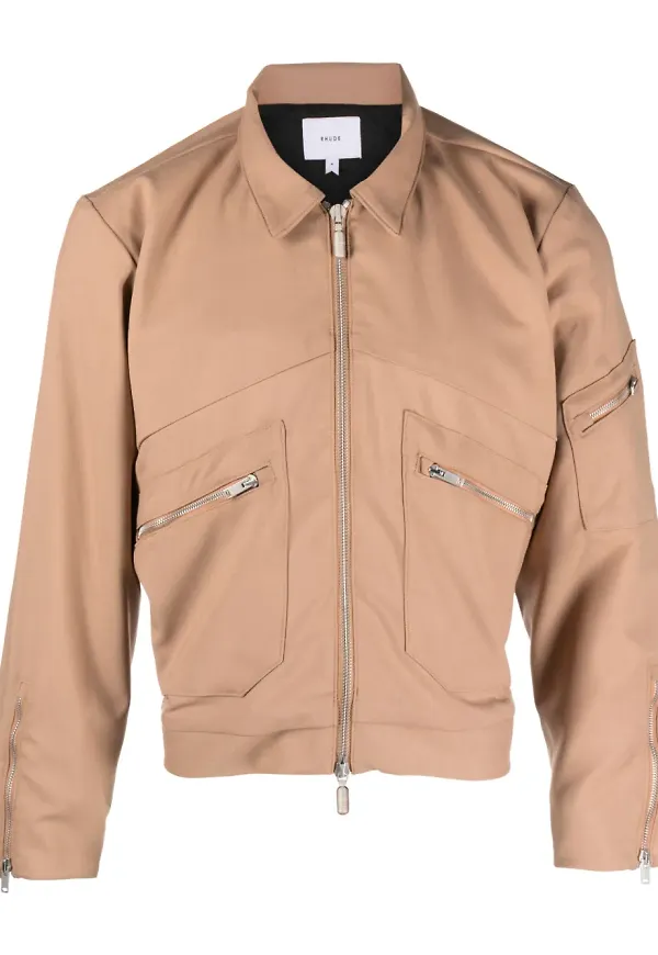 RHUDE Sambac bomberjacka - Brun