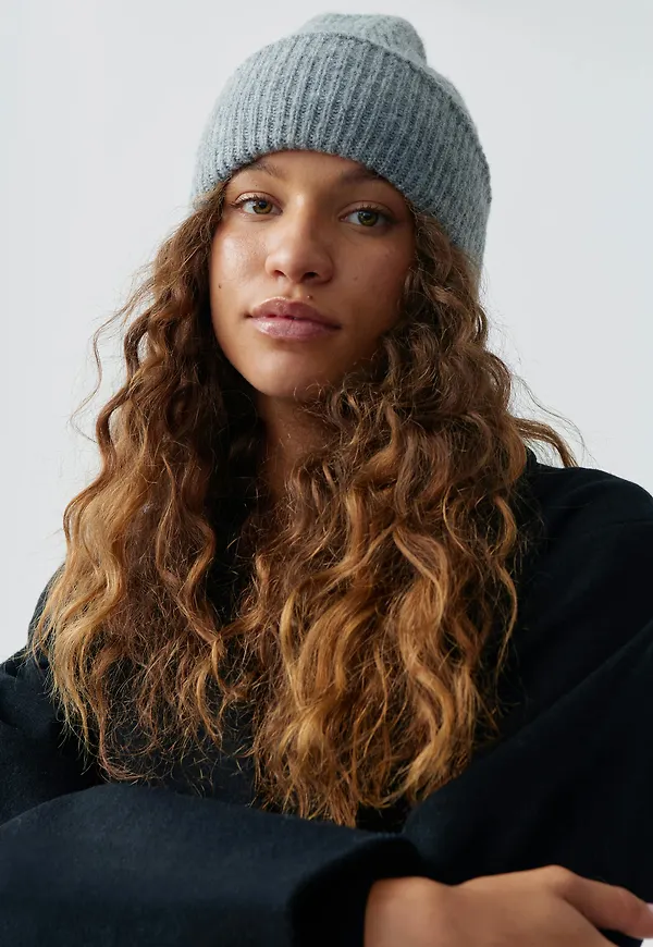 Gina Tricot - Rib beanie - mössor - Grå - ONESIZE - Dam