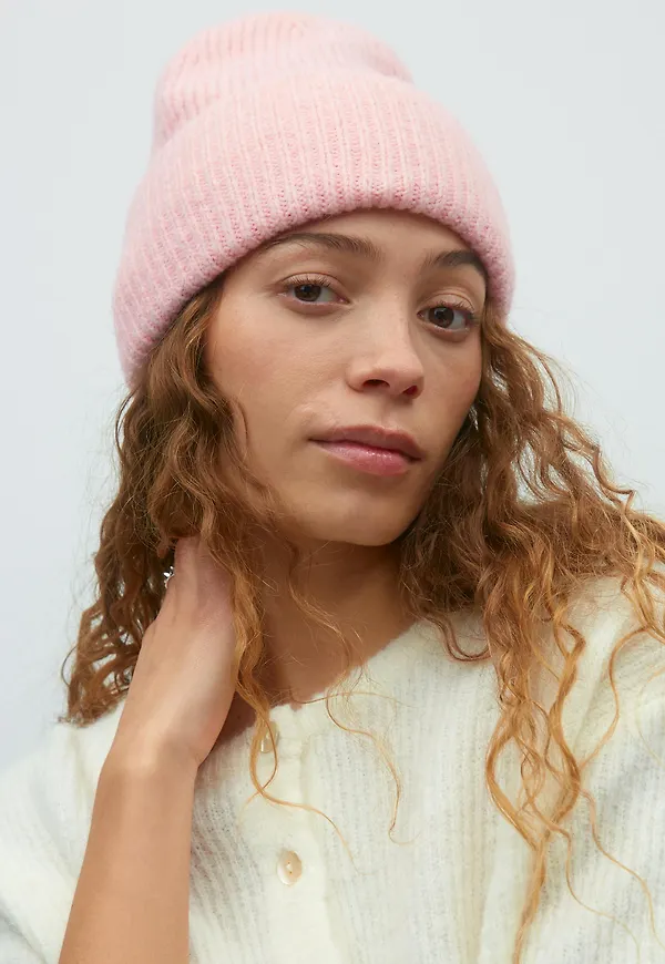 Gina Tricot - Rib beanie - mössor - Rosa - ONESIZE - Dam