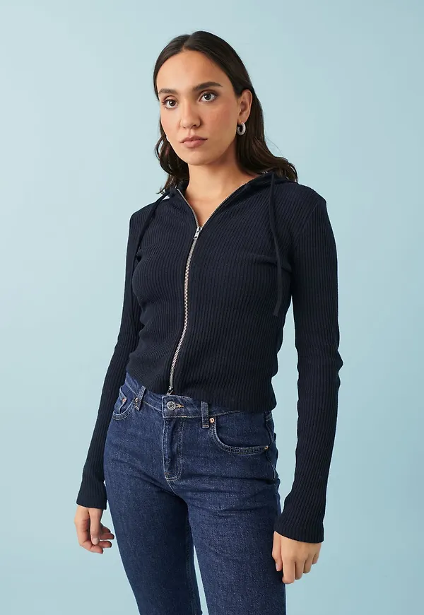 Rib hoodie