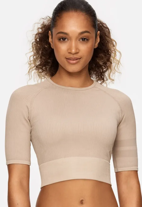 Rib Seamless Cropped Tee