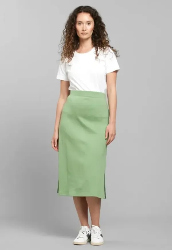 Rib Skirt Kvarnvik Sea Green