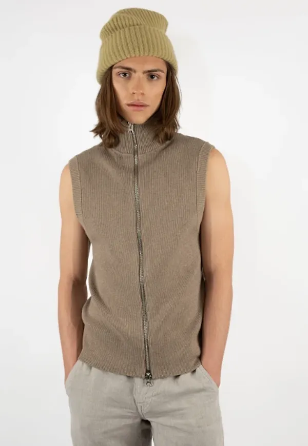 Rib Zip Vest
