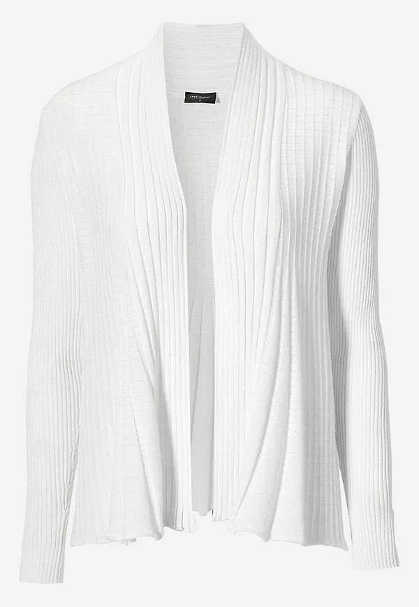 Ribbad, öppen cardigan